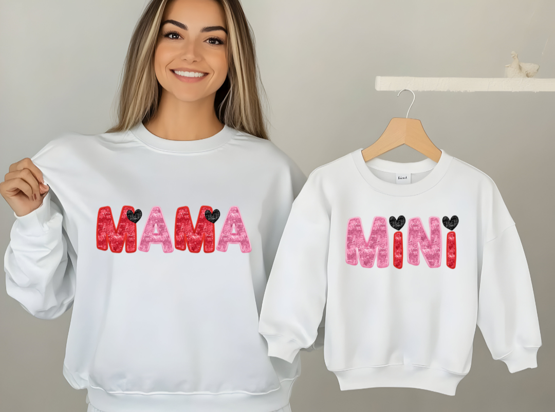 Mama and Mini Valentine's Sweatshirt