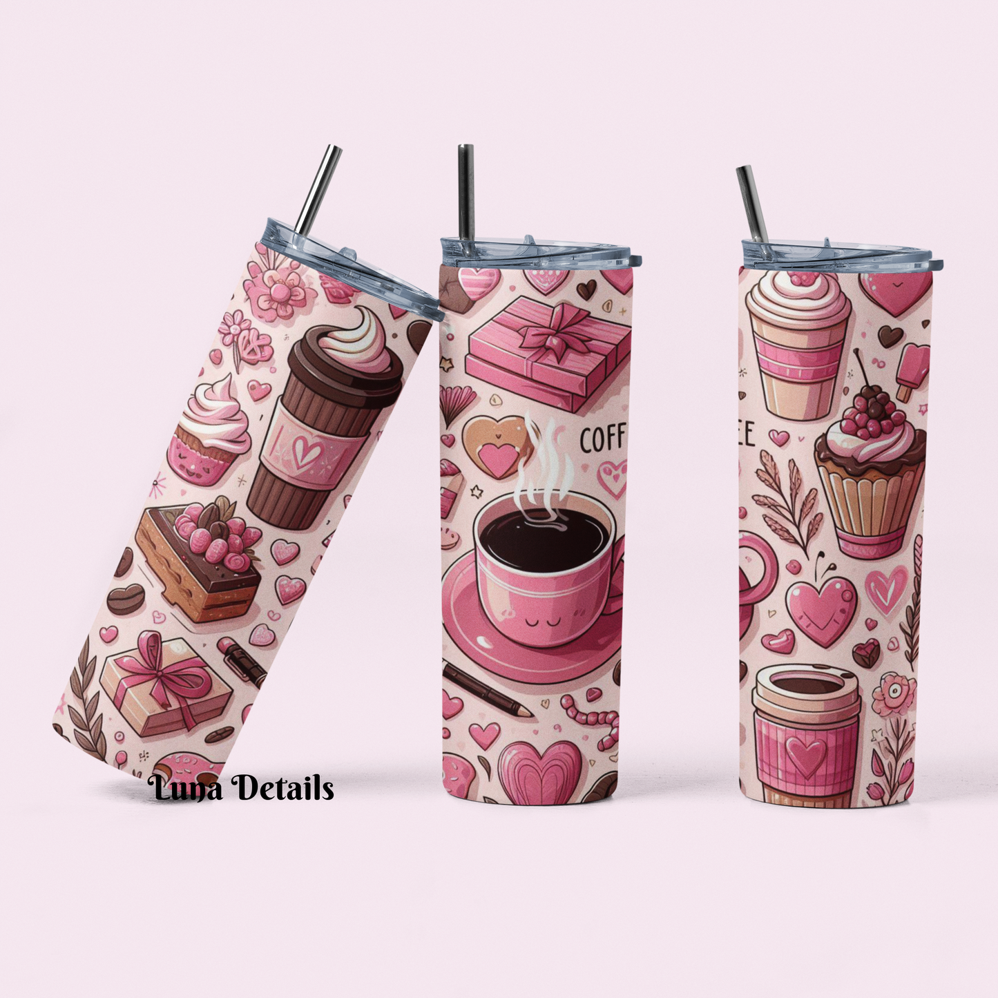 Coffee Love Skinny Tumbler