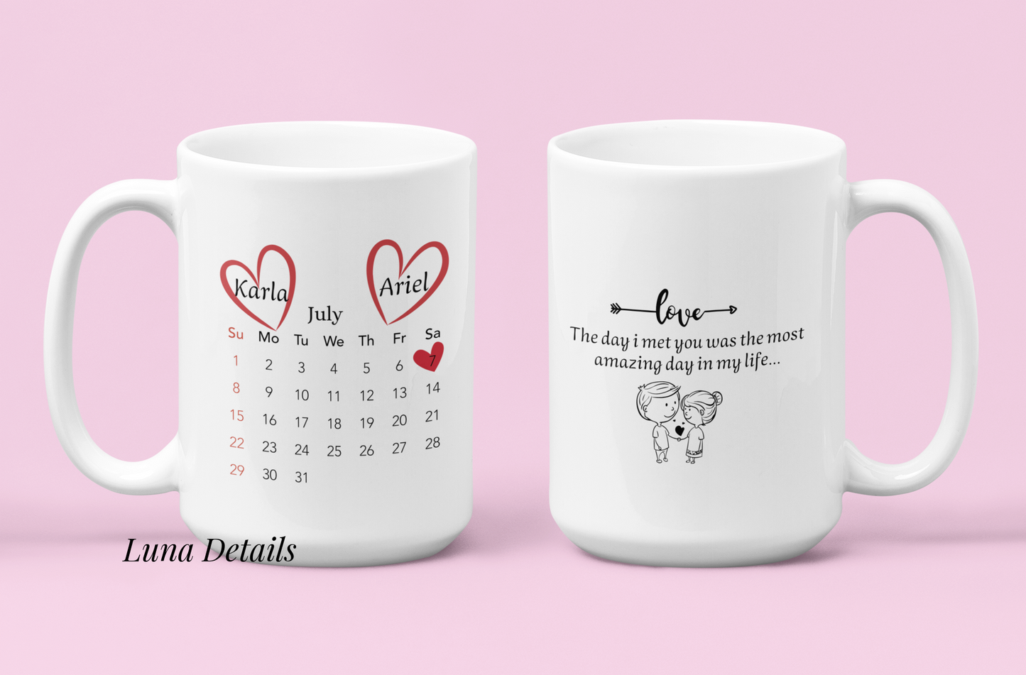 Calendario de Amor Mug