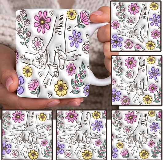 3D Flowers Mug