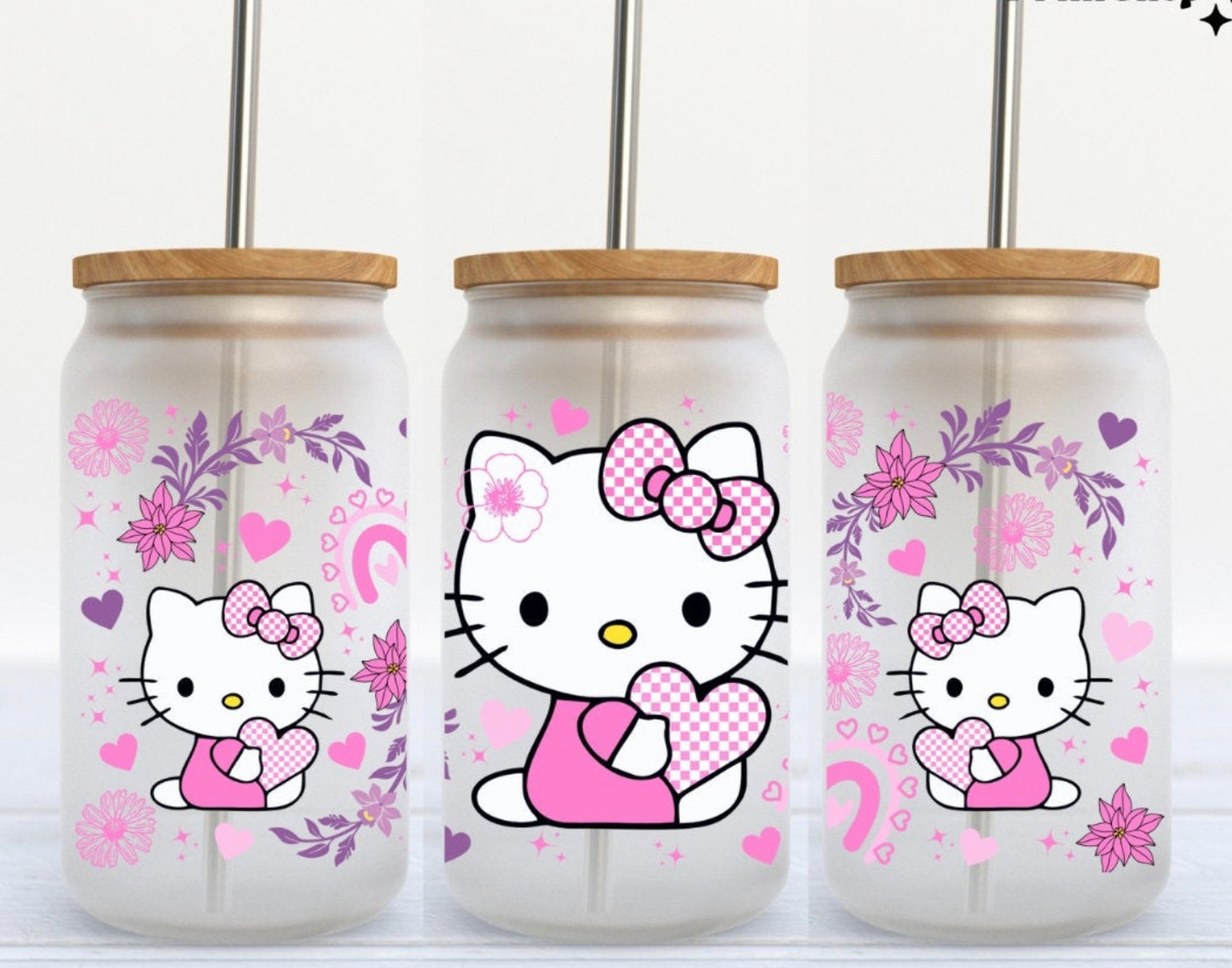 Hello Kitty glass Cups